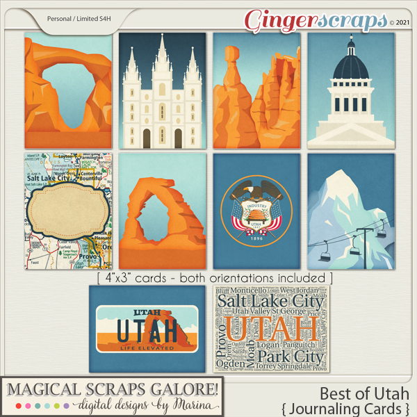 Best of Utah (journaling cards)