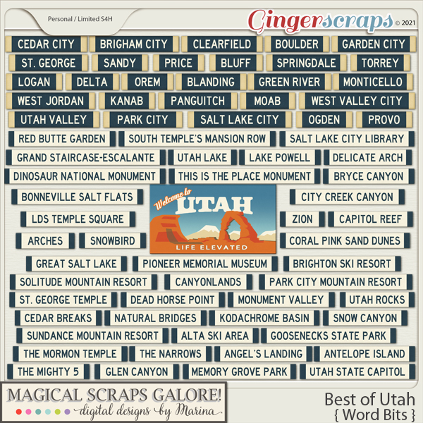 Best of Utah (word bits)