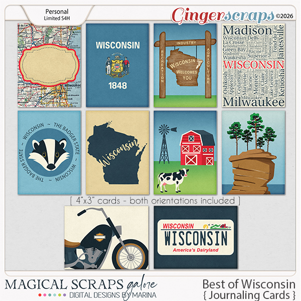 Best of Wisconsin (journaling cards)