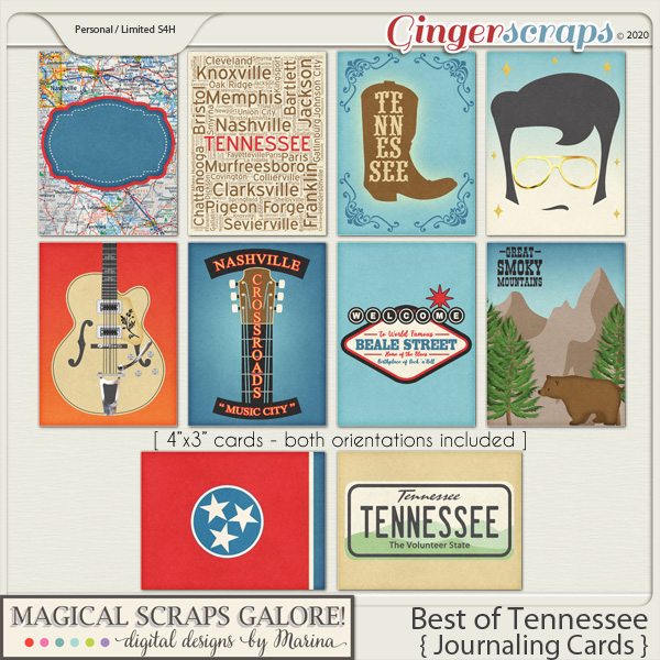 Best of Tennessee (journaling cards)