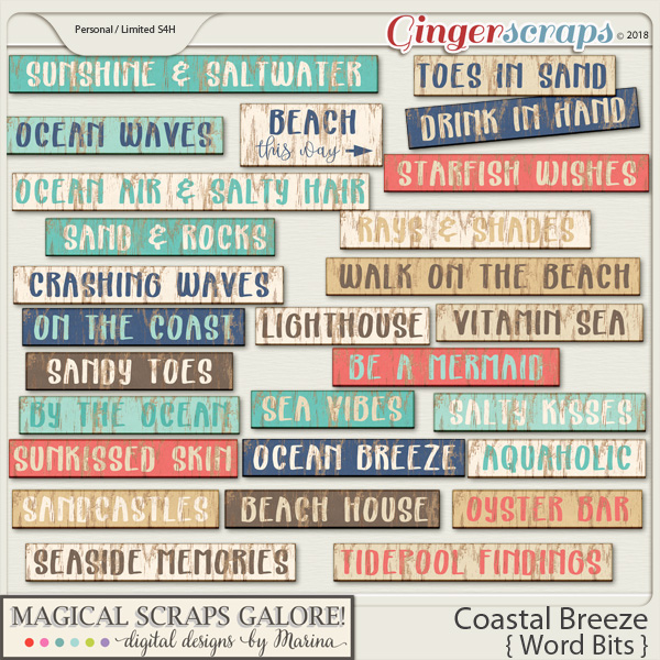 Coastal Breeze (word bits)