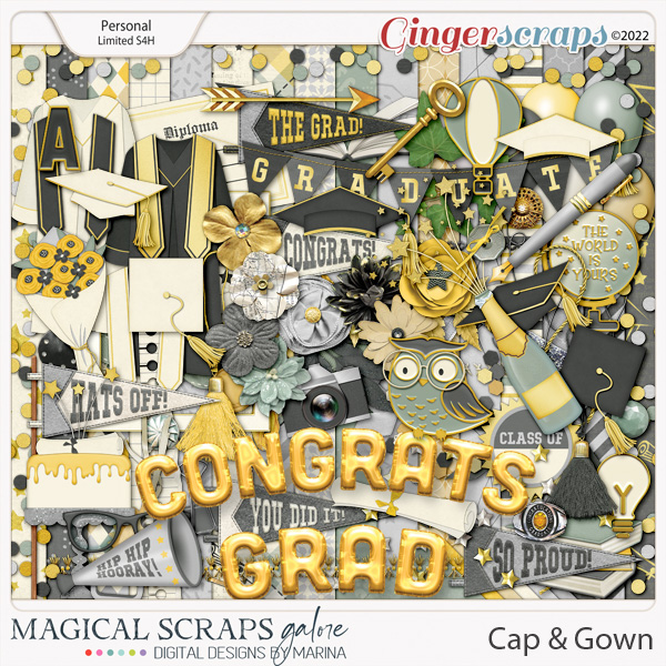 Cap & Gown (page kit)