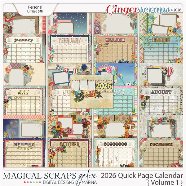 2026 Calendar Quick Pages (Generic Edition - Volume 1)