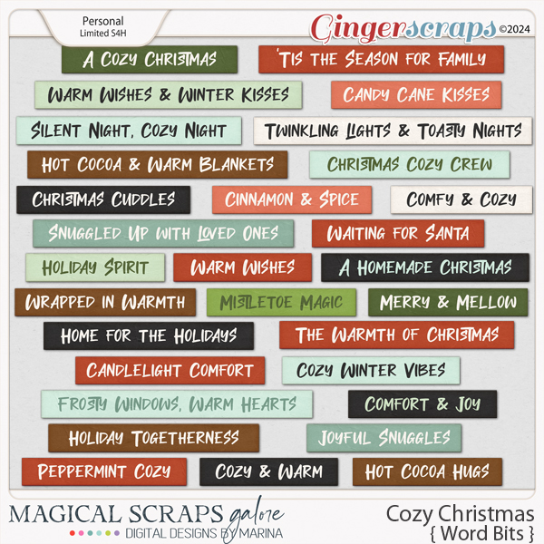 Cozy Christmas (word bits)