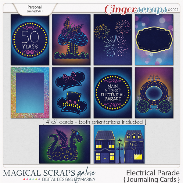 Electrical Parade (journaling cards)