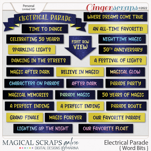 Electrical Parade (word bits)