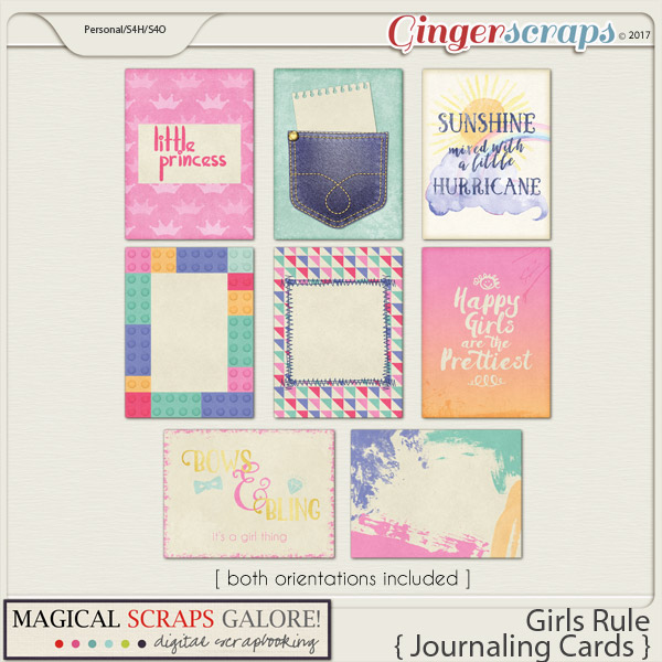 Girls Rule (journaling cards)