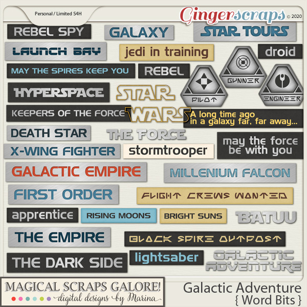 Galactic Adventure (word bits)