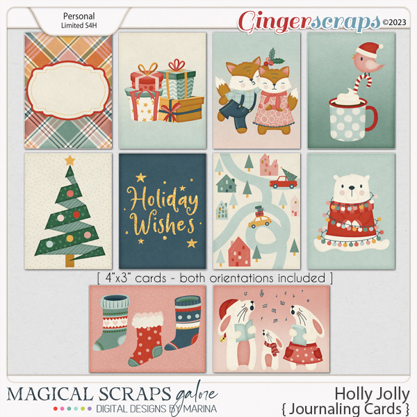 Holly Jolly (journaling cards)