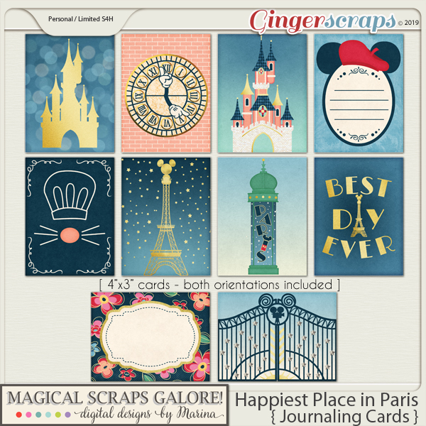 Happiest Place in Paris (journaling cards)