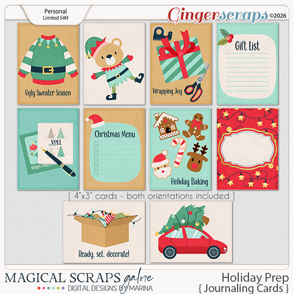 Holiday Prep (journaling cards)
