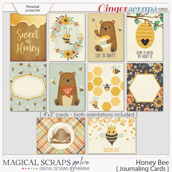 Honey Bee (journaling cards)