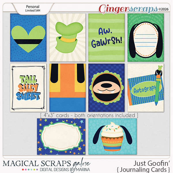 Just Goofin' (journaling cards)