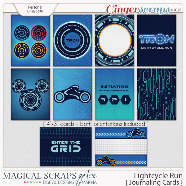 Lightcycle Run (journaling cards)