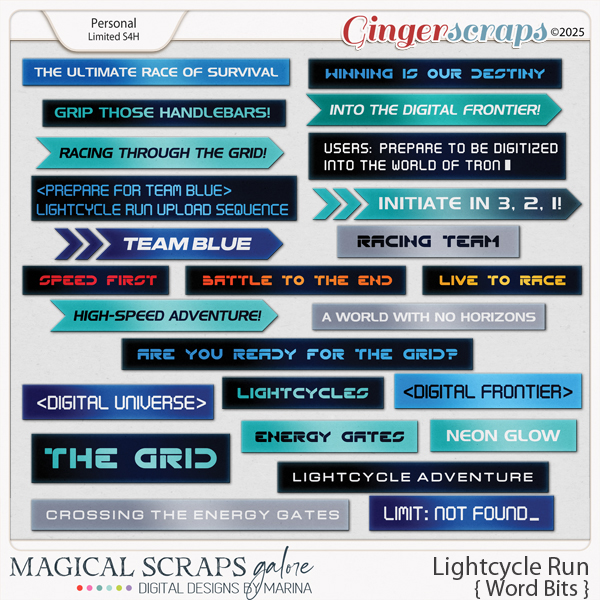 Lightcycle Run (word bits)