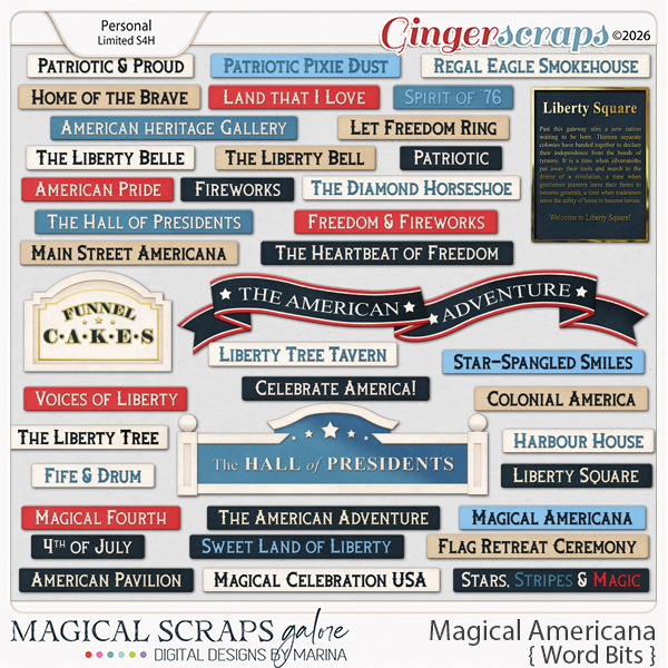 Magical Americana (word bits)