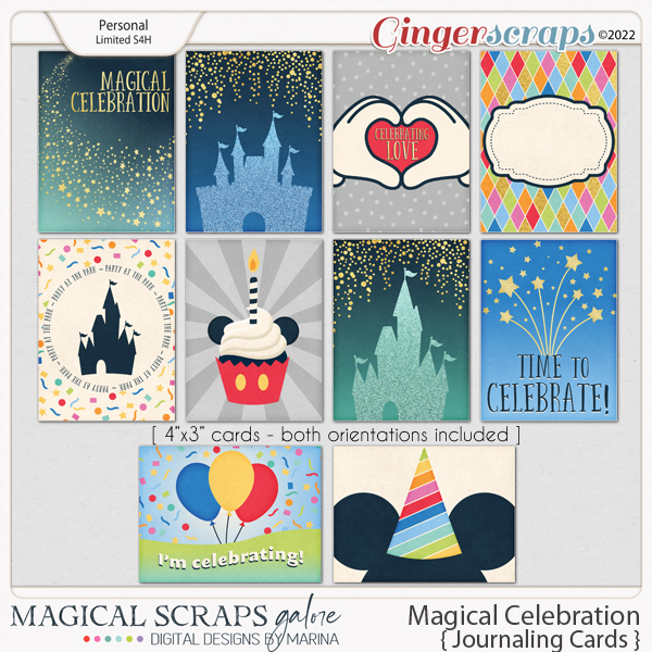 Magical Celebration (journaling cards)