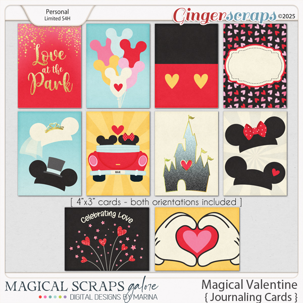 Magical Valentine (journaling cards)