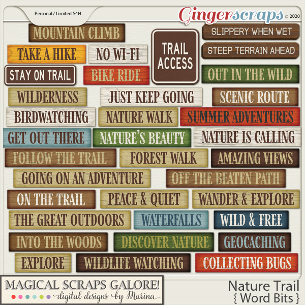 Nature Trail (word bits)