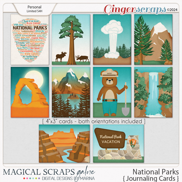 National Parks (journaling cards)