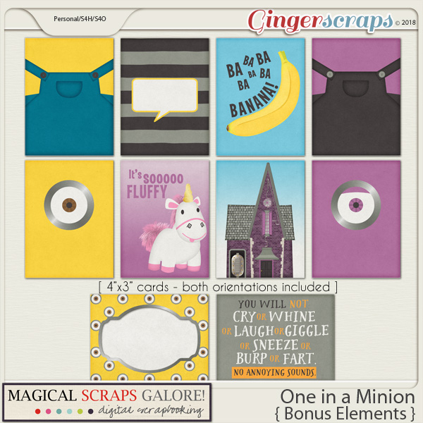 One in a Minion (journaling cards)