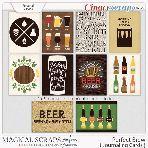 Perfect Brew (journaling cards)