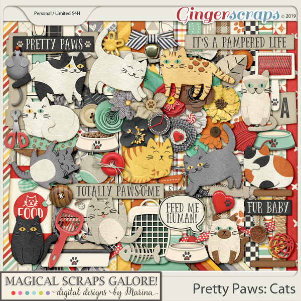 Pretty Paws: Cats (page kit)