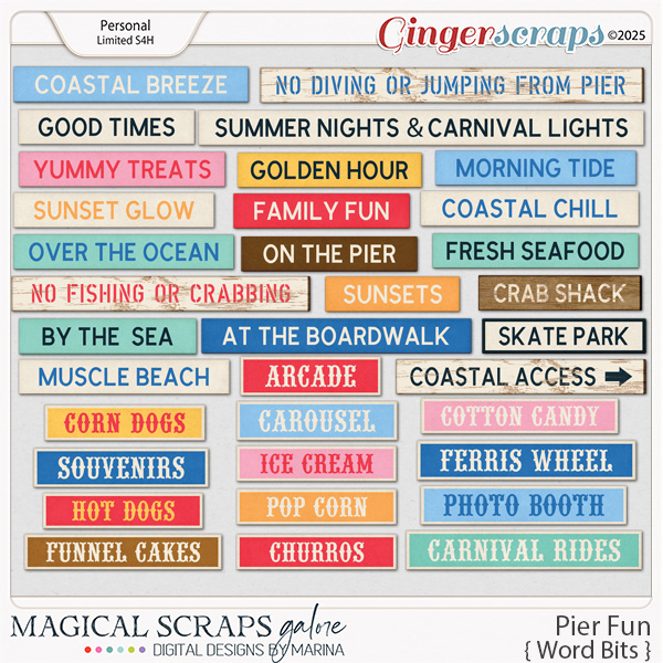 Pier Fun (word bits)