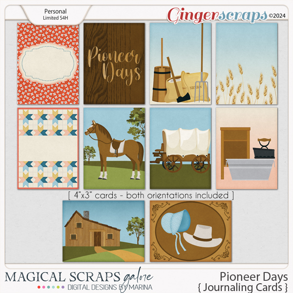 Pioneer Days (journaling cards)