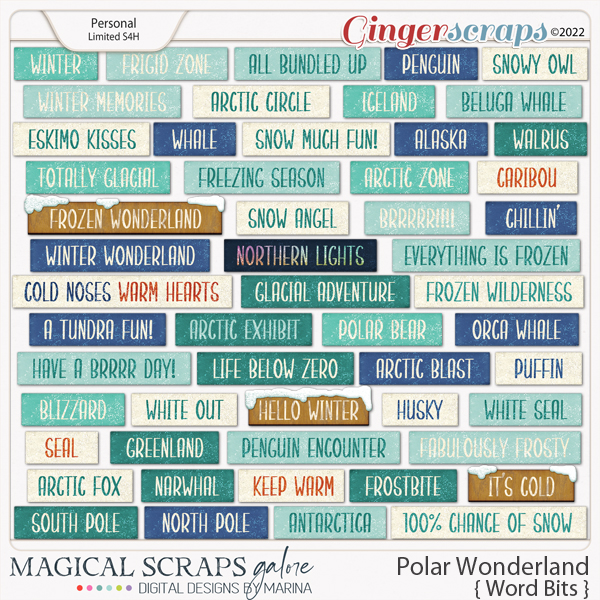 Polar Wonderland (word bits)