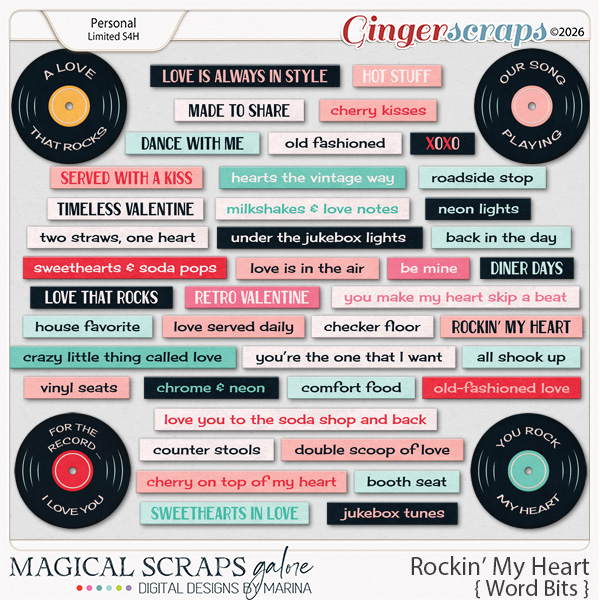 Rockin' My Heart (word bits)
