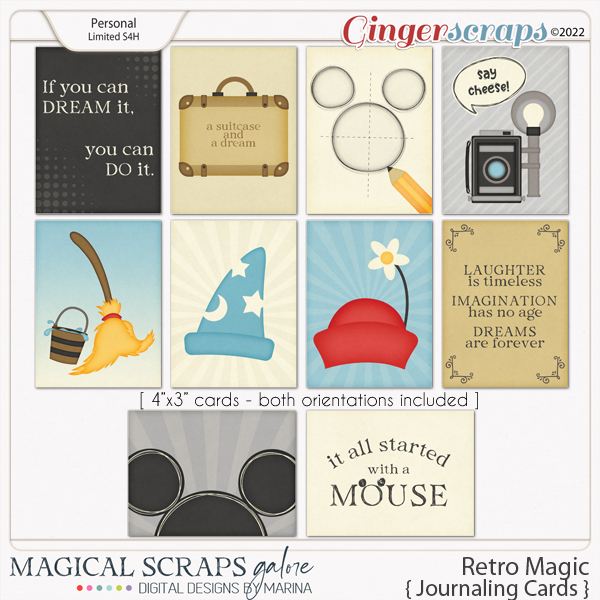 Retro Magic (journaling cards)