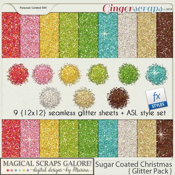 Sugar Coated Christmas (glitter pack)