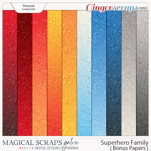 SuperHero Family (bonus papers)