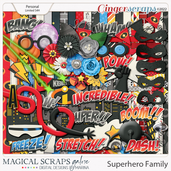 SuperHero Family (page kit)