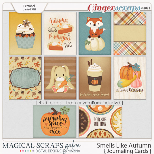 Smells Like Autumn (journaling cards)