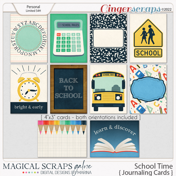 School Time (journaling cards)