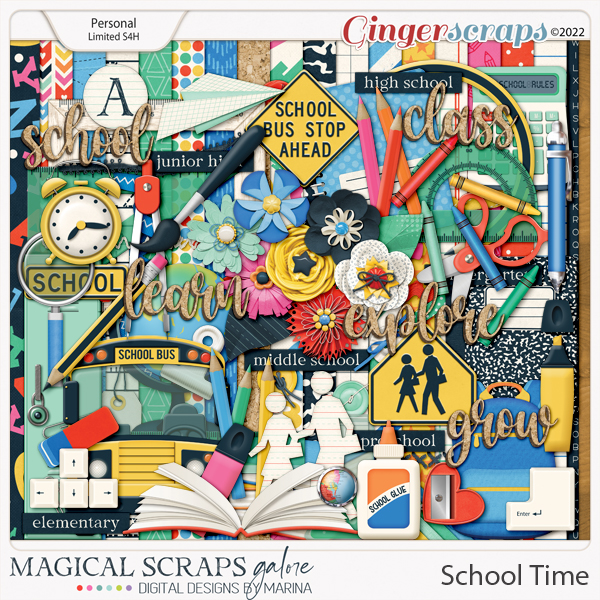 School Time (page kit)