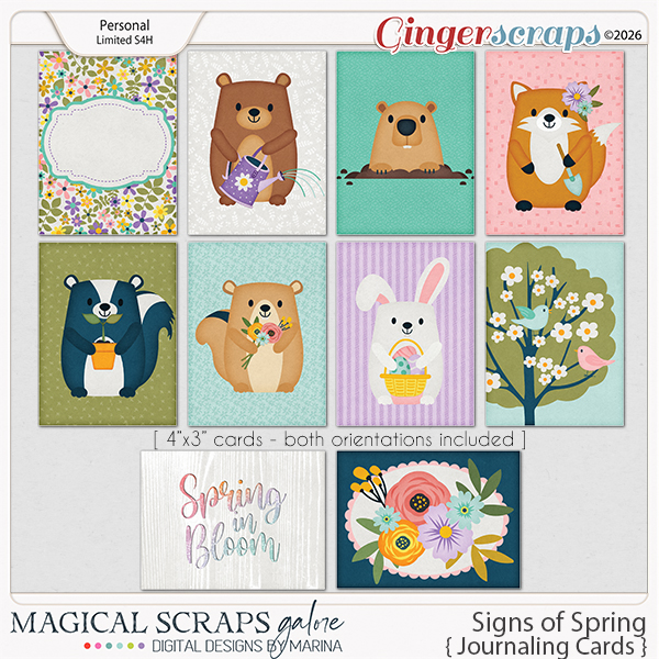 Signs of Spring (journaling cards)