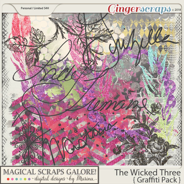 The Wicked Three (graffiti pack)