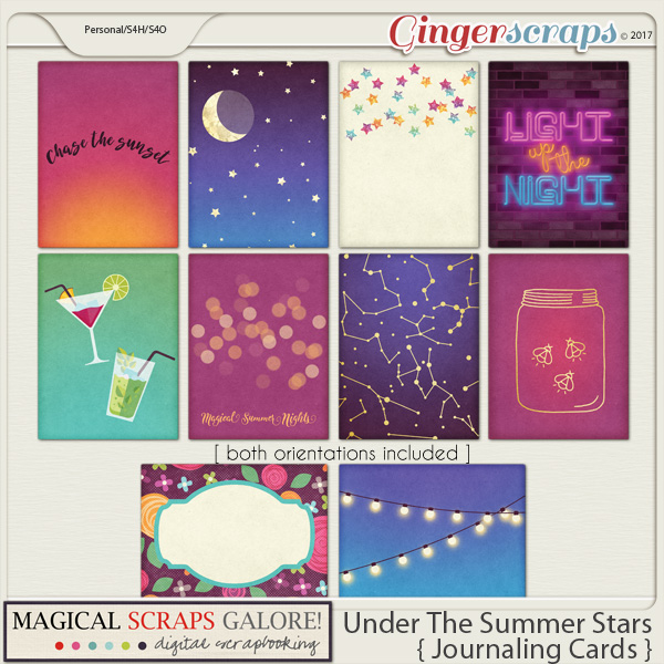 Under The Summer Stars (journaling cards)