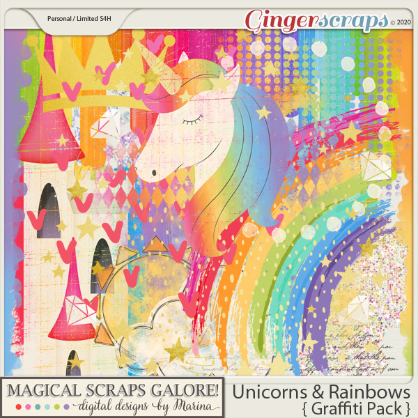 Unicorns & Rainbows (graffiti pack)
