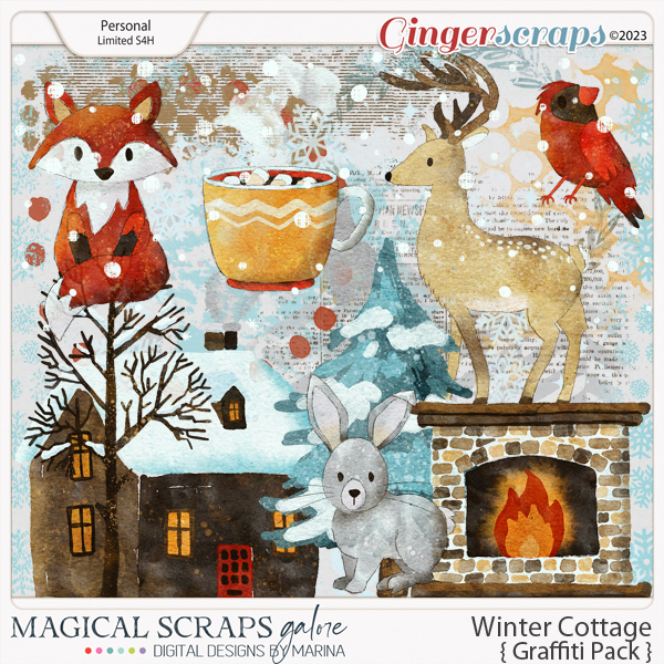 Winter Cottage (graffiti pack)