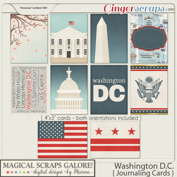 Washington DC (journaling cards)