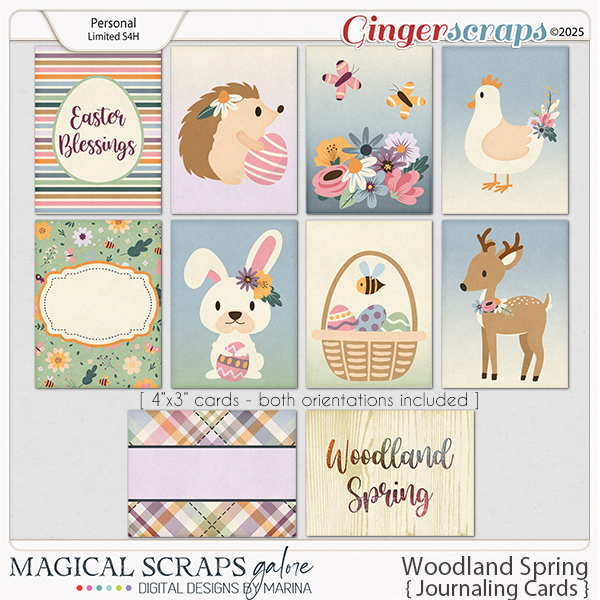 Woodland Spring (journaling cards)