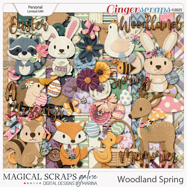 Woodland Spring (page kit)
