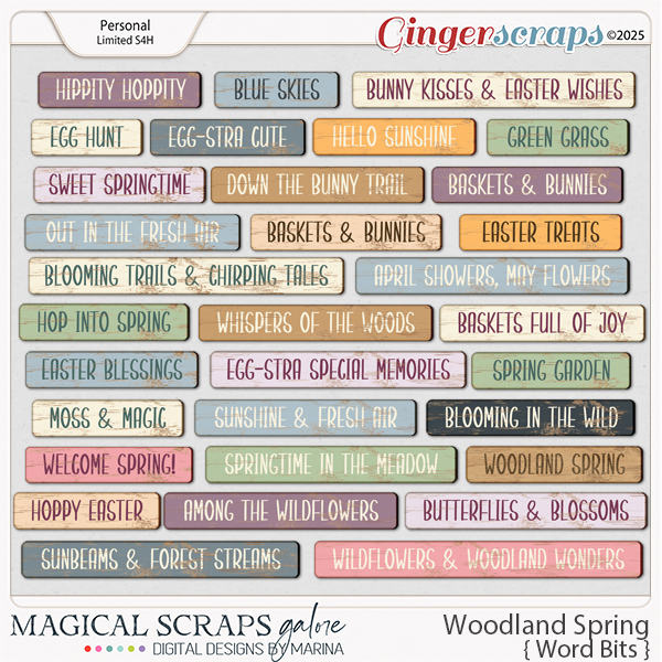 Woodland Spring (word bits)