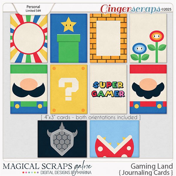 Gaming Land (journaling cards)