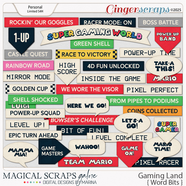 Gaming Land (word bits)