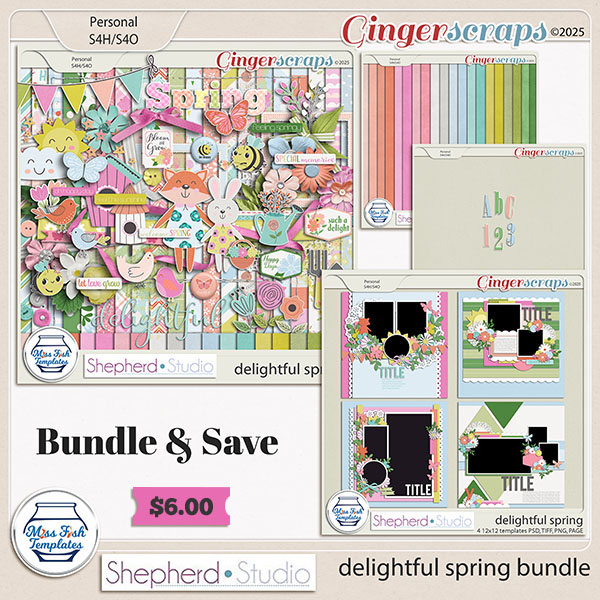 Delightful Spring Bundle by Miss Fish and Shepherd Studios
